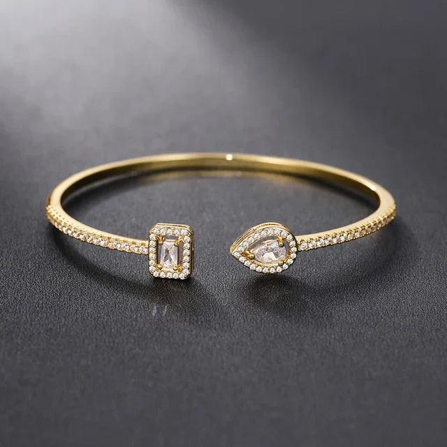 Gemstone Pavé Cuff Bracelet