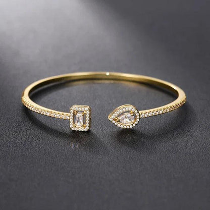 Gemstone Pavé Cuff Bracelet