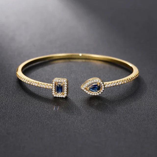 Gemstone Pavé Cuff Bracelet