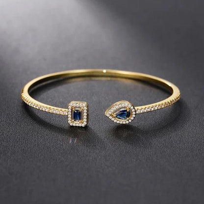 Gemstone Pavé Cuff Bracelet