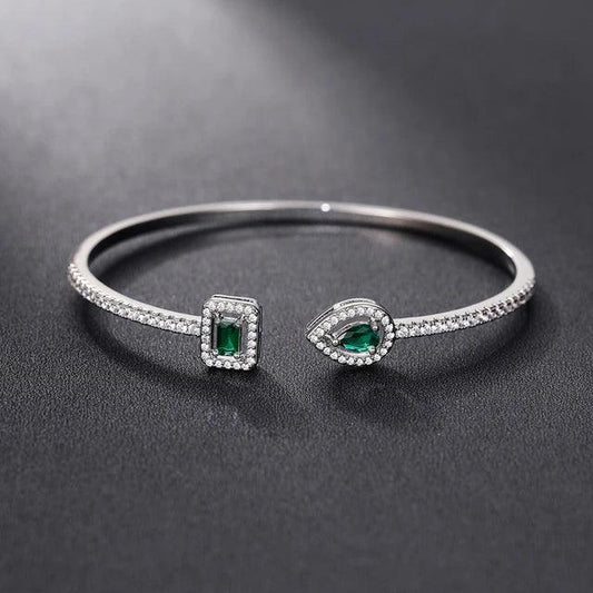 Gemstone Pavé Cuff Bracelet