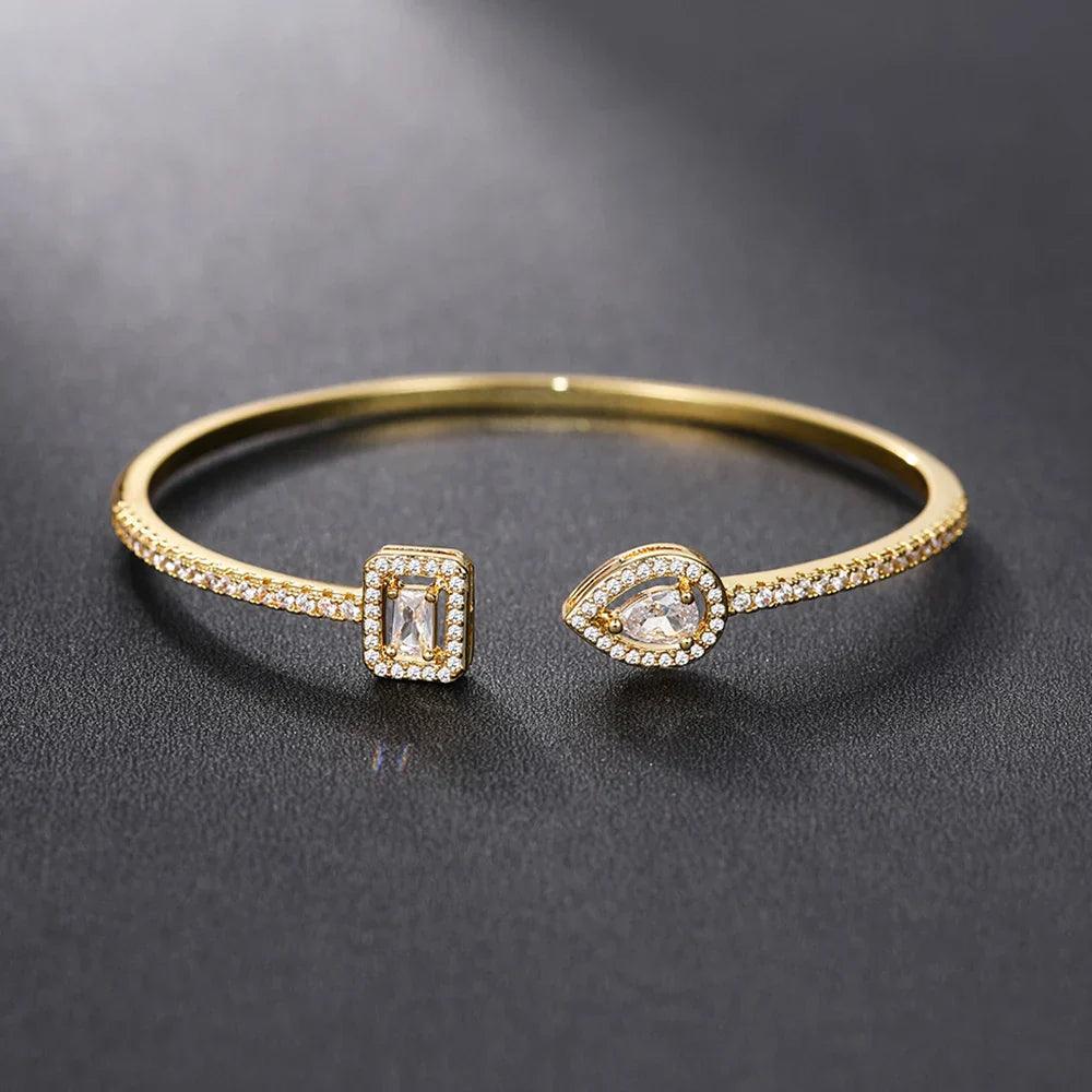 Gemstone Pavé Cuff Bracelet