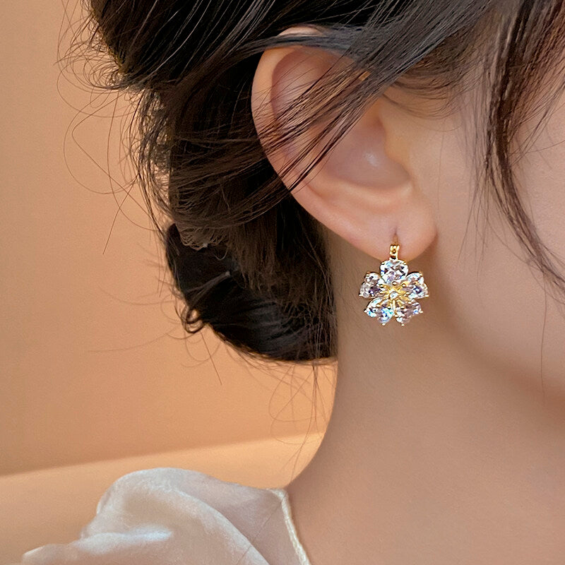 Crystal Flora Earrings