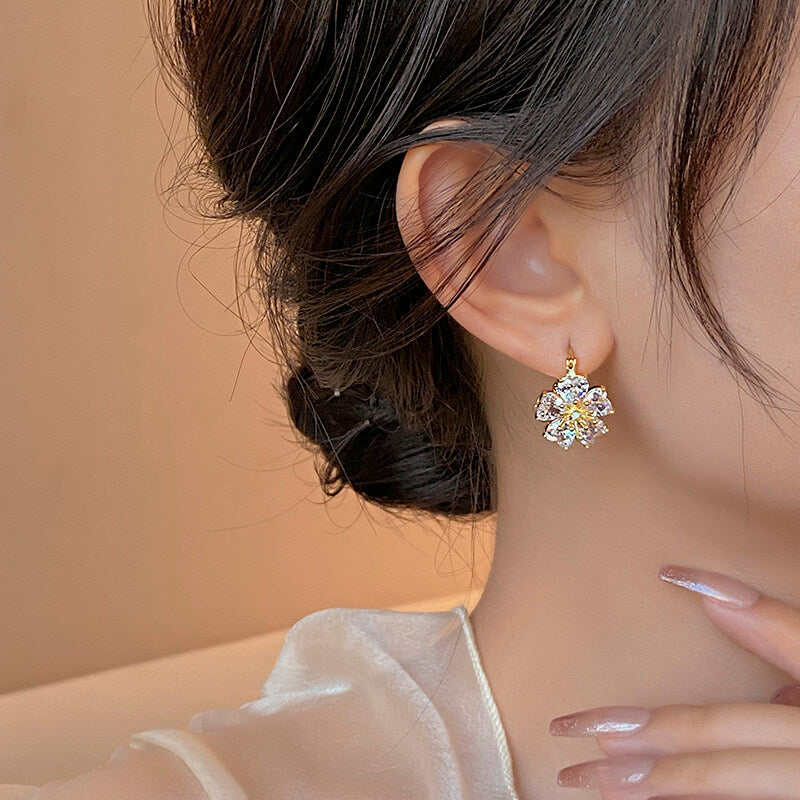 Crystal Flora Earrings