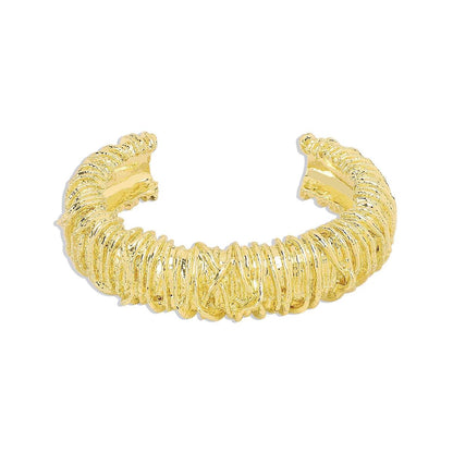 Sculpted Texture Cuff Bracelet