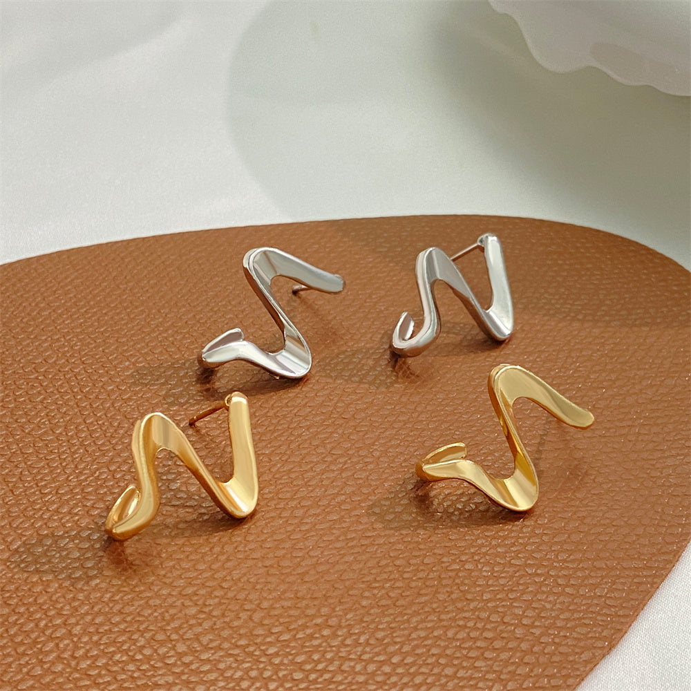 Zigzag Drops Earrings