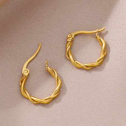 Twisty Hoops Earrings