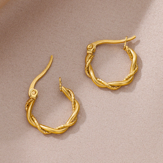 Twisty Hoops Earrings