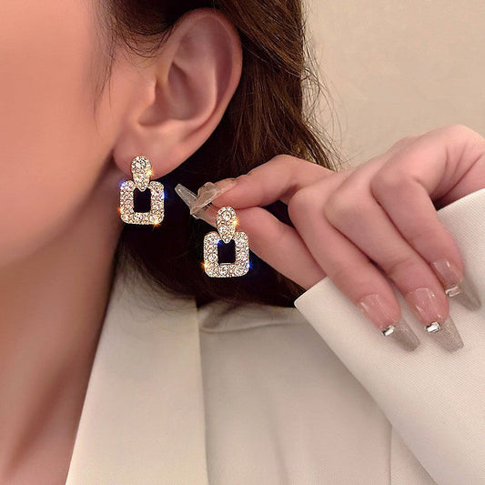 Crystal Pavé Drop Earrings