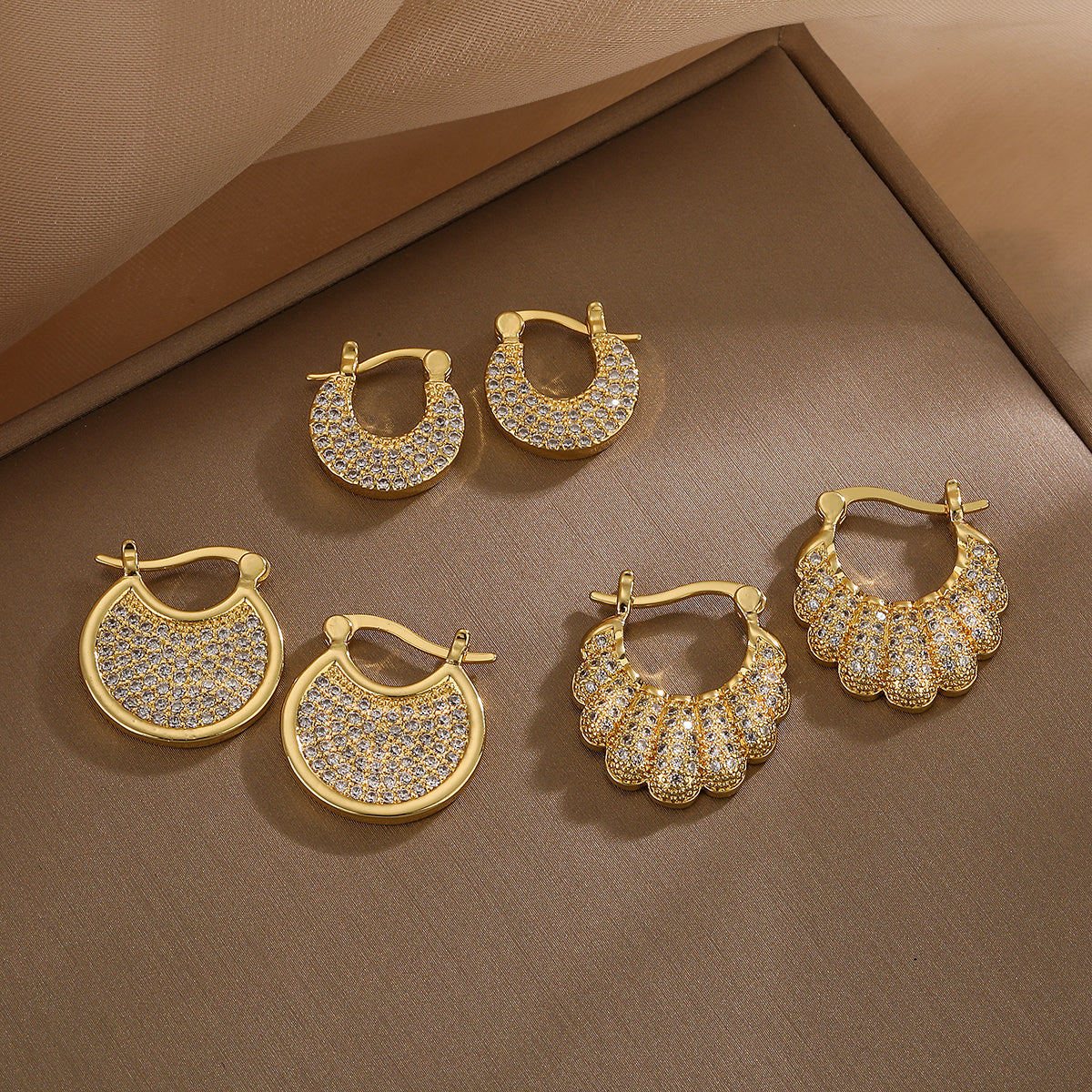 Sparkly Crescents Earrings