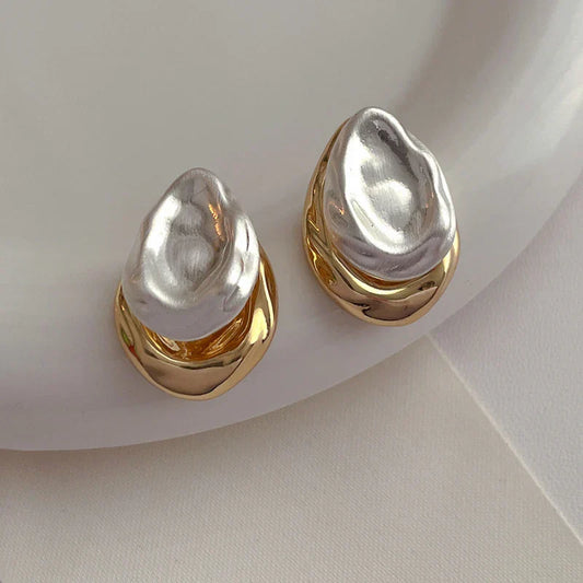 Sculptural Melt Stud Earrings