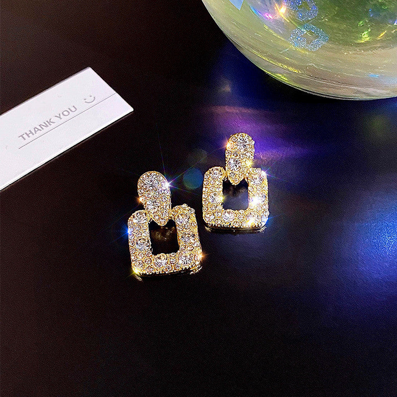 Crystal Pavé Drop Earrings