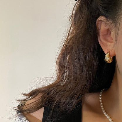 Starry Dome Hoop Earrings