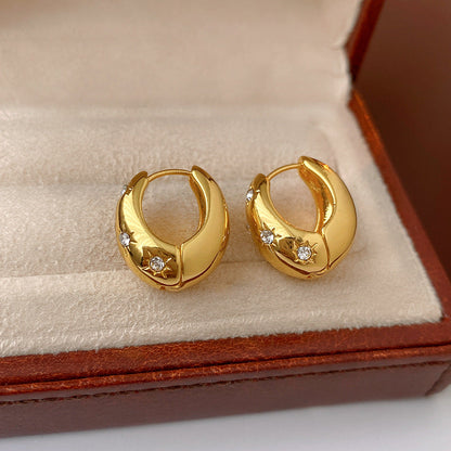 Starry Dome Hoop Earrings