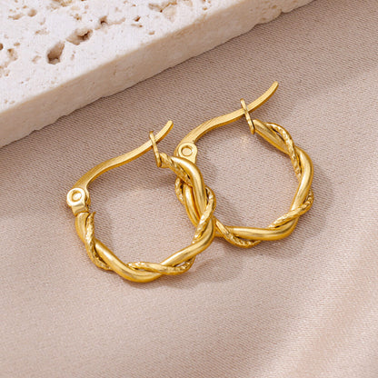 Twisty Hoops Earrings