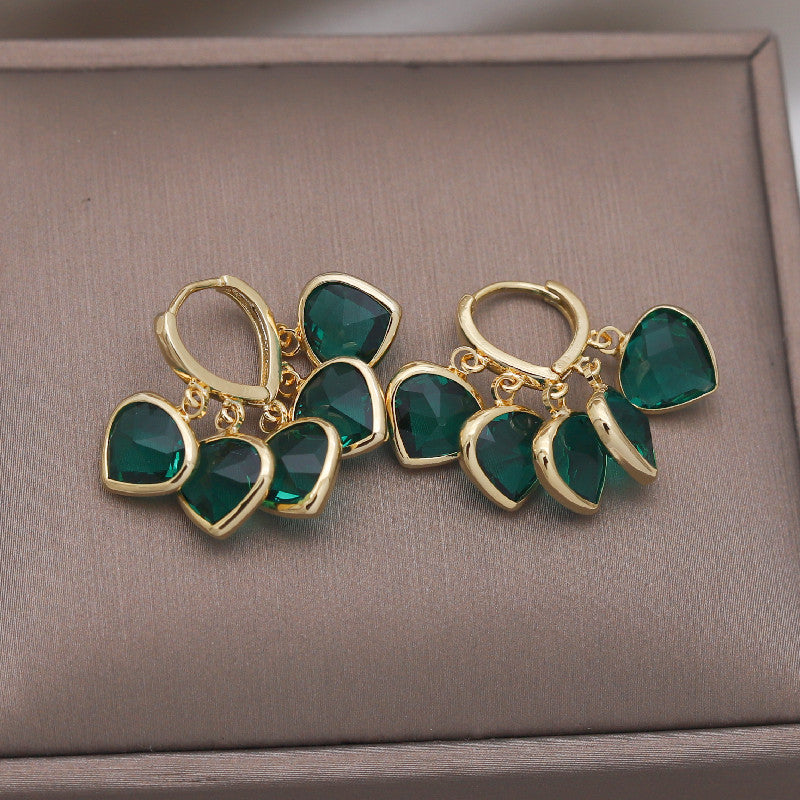Emerald Glitz Earrings