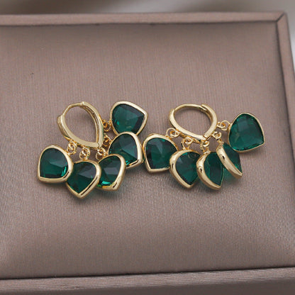 Emerald Glitz Earrings