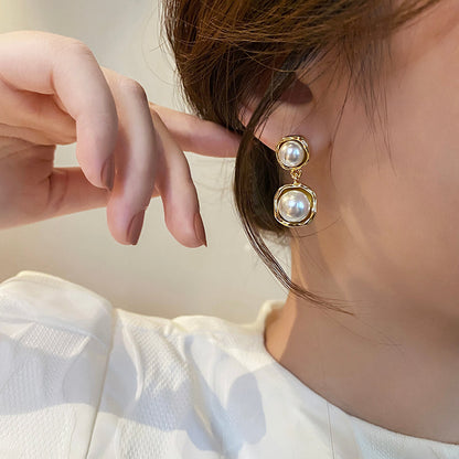 Pearl Clamp Earrings