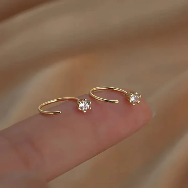 Chic Twinkle Open Hoop Earrings