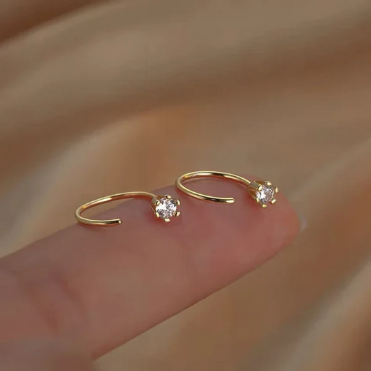 Chic Twinkle Open Hoop Earrings