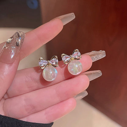 Pearl Bows Earrings