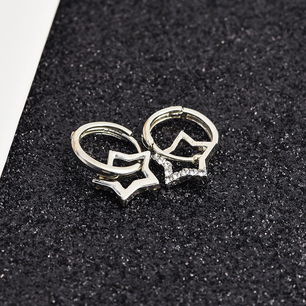 Starry Hoops Earrings