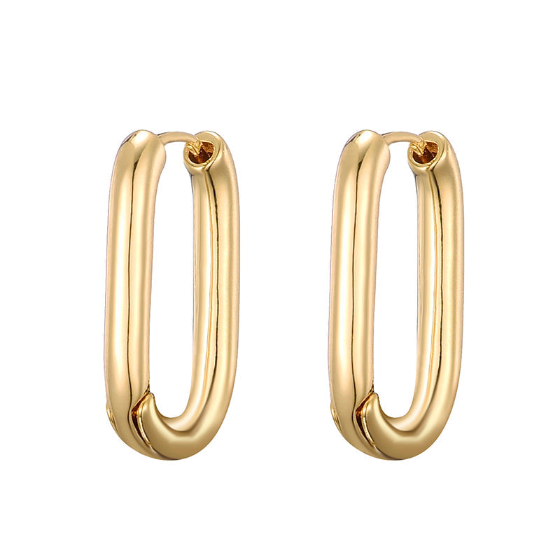 Elegant Oval Earrings