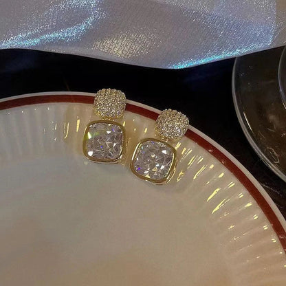 Crystal Cubes Earrings