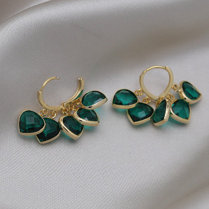 Emerald Glitz Earrings