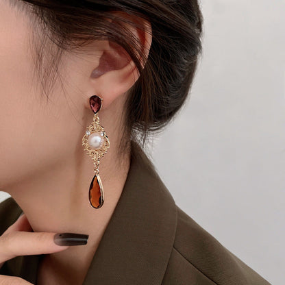 Pearl Cascade Drop Earrings