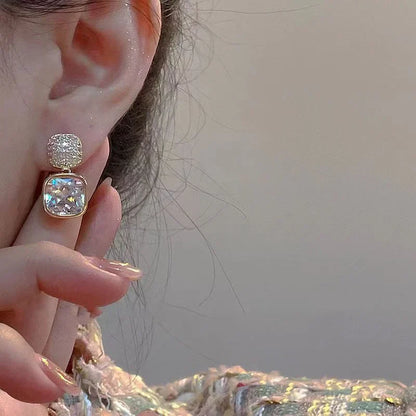 Crystal Cubes Earrings