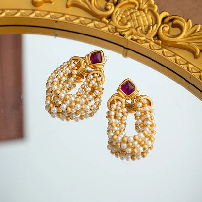 Regal Tassel Drop Earrings