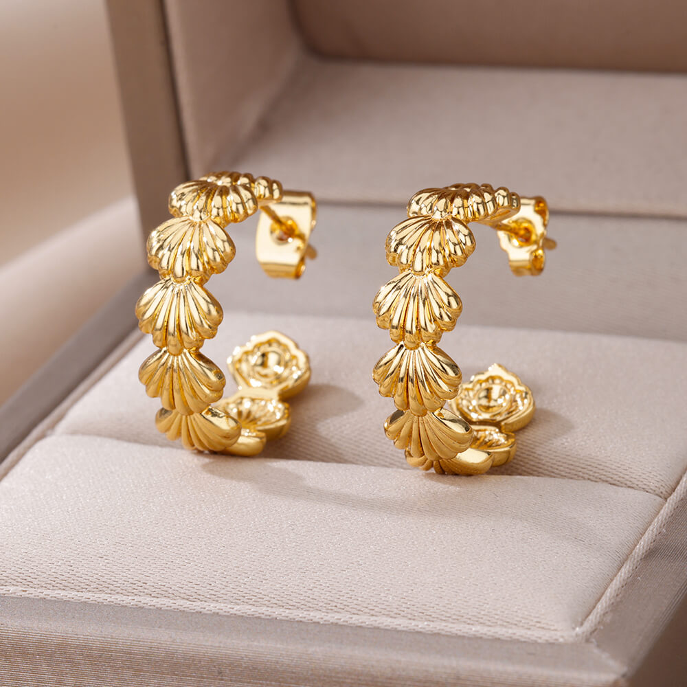 Seashell Hoops Earrings