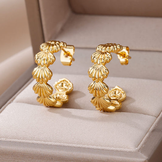 Seashell Hoops Earrings
