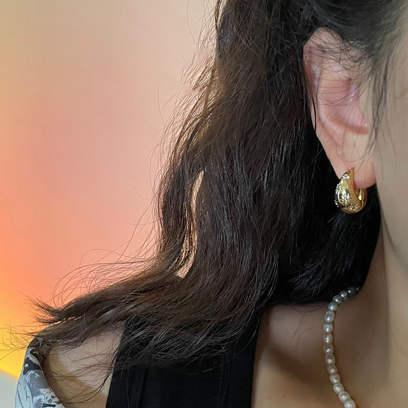 Starry Dome Hoop Earrings