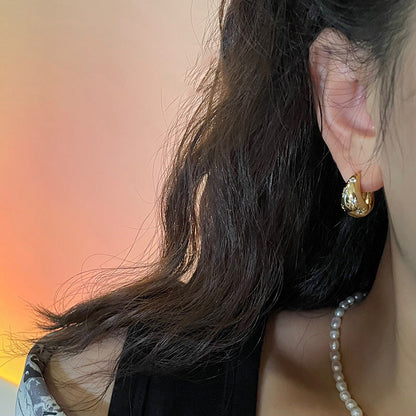 Starry Dome Hoop Earrings