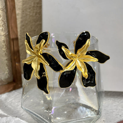 Midnight Lilies Earrings