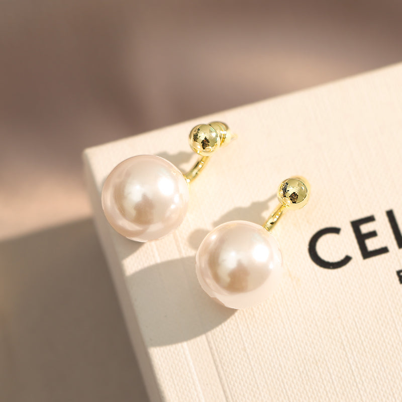 Gilded Round Earrings