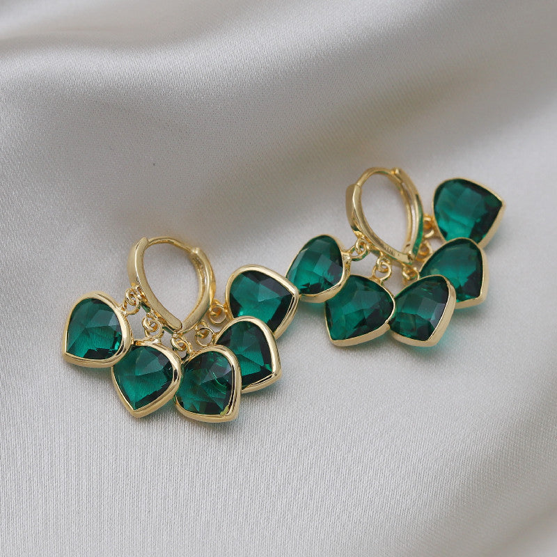 Emerald Glitz Earrings