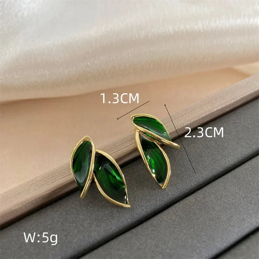 Leaf Duo Stud Earrings