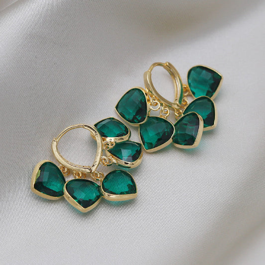 Emerald Glitz Earrings