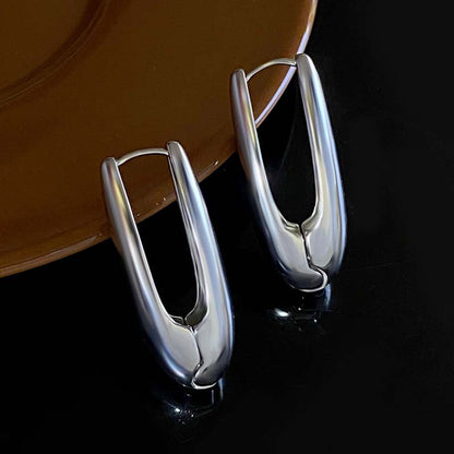 Sleek Clip Hoop Earrings