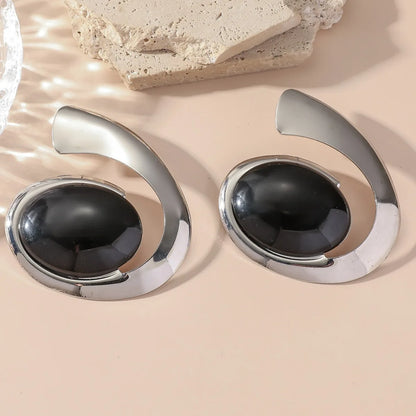 Sculptural Swirl Statement Earrings