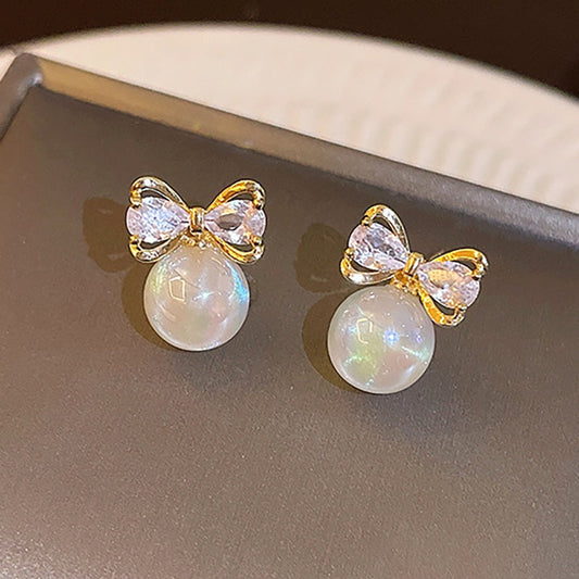Pearl Bows Earrings