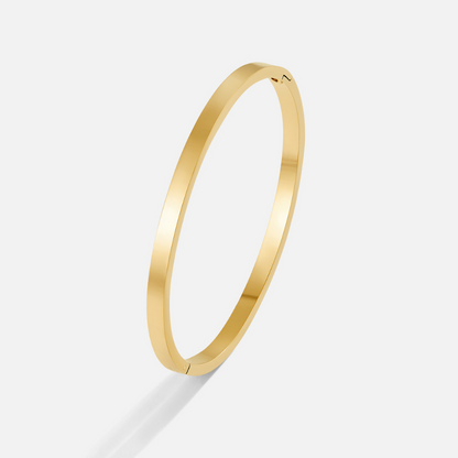 Minimalist rigid bracelet with invisible clasp - Loredana