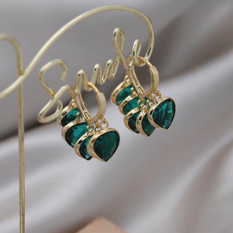 Emerald Glitz Earrings
