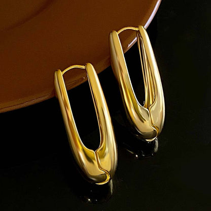 Sleek Clip Hoop Earrings