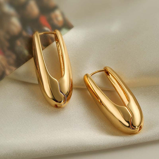 Sleek Clip Hoop Earrings