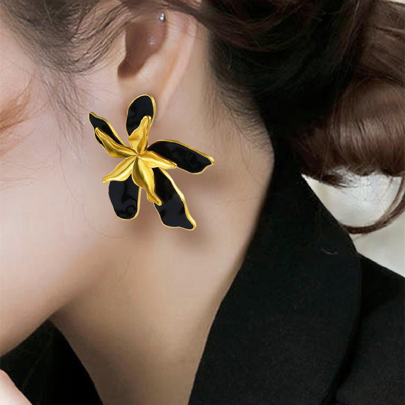 Midnight Lilies Earrings