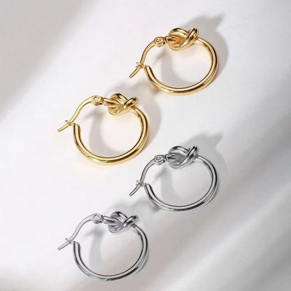 Knotty Hoops Earrings